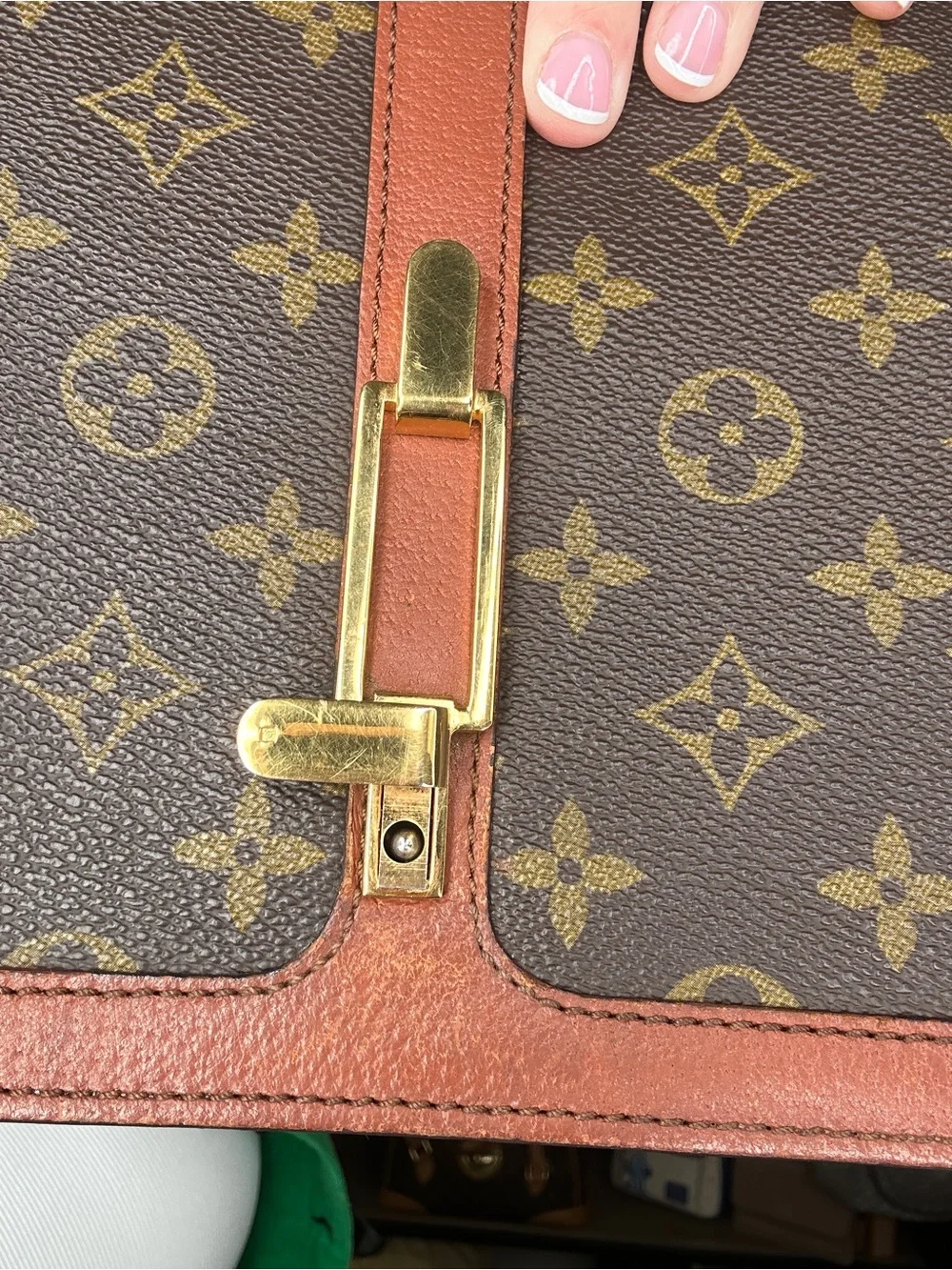 Louis Vuitton Vintage Sac Rond Point Monogram Shoulder Bag | Rare | 2 COAs - Picture 12 of 17